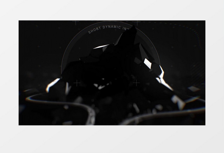 创意破碎Logo动画AE视频模板