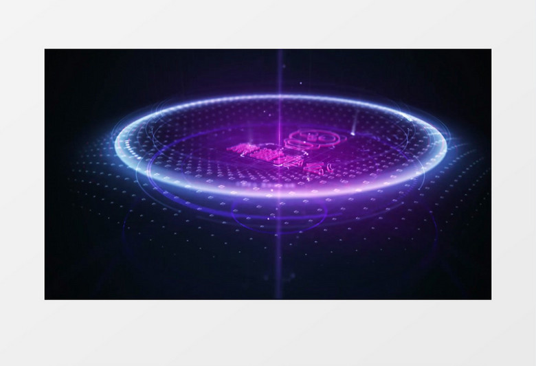 科技信息数据文字展示AE模板