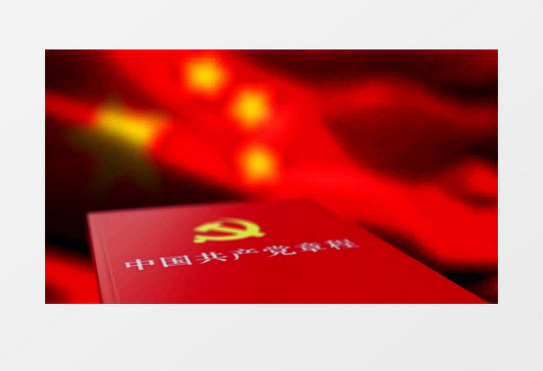 中华人民共和国党章书本动画AE模板