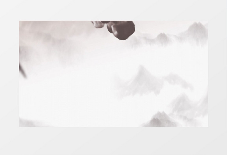 中国风水墨烟雾特效传统文化片头AE模板