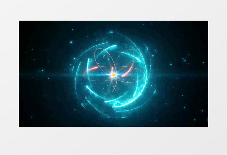 电流粒子光效汇聚演绎标志片头AE模板