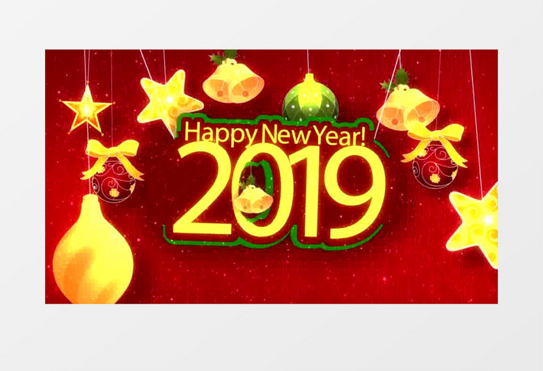 可爱圣诞节挂饰字幕展示AE模板