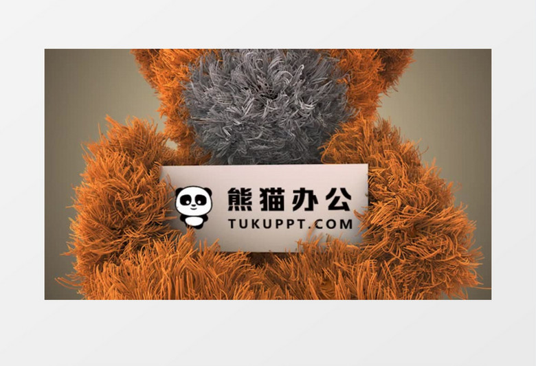 跳舞的可爱泰迪熊标志片头AE模板