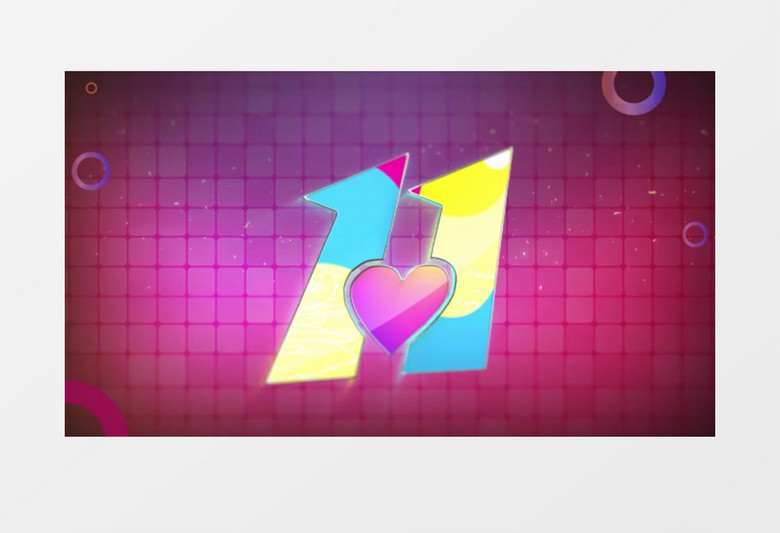 双十一超值特惠logo片头动画AE模板