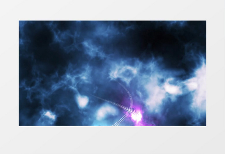 水下主题深渊生物粒子光线风格AE片头视频