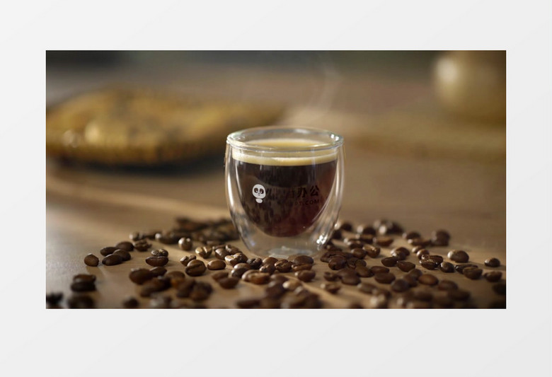 咖啡杯的logo片头视频素材AE模板