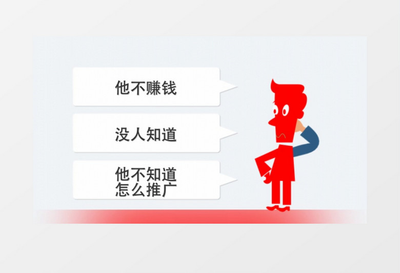 商务简洁卡通人物产品推广宣传AE源文件