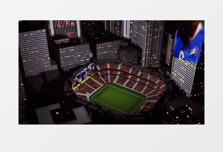 E3D足球之夜体育运动赛事AE栏目包装