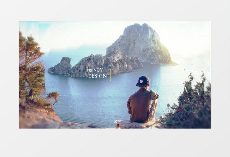 创意视觉差图文展示ae模板