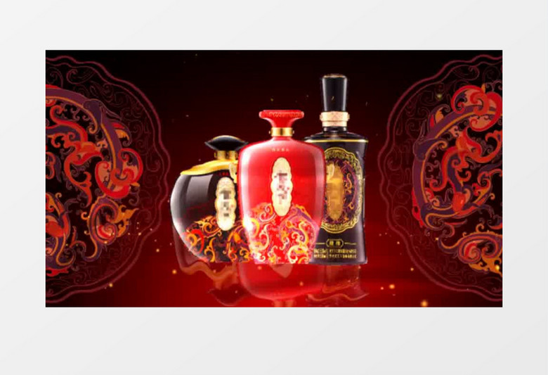 白酒广告酒广告ae模板