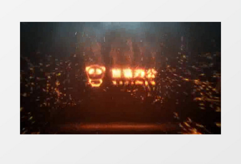 震撼炙热火焰燃烧标志特效动画片头AE模板