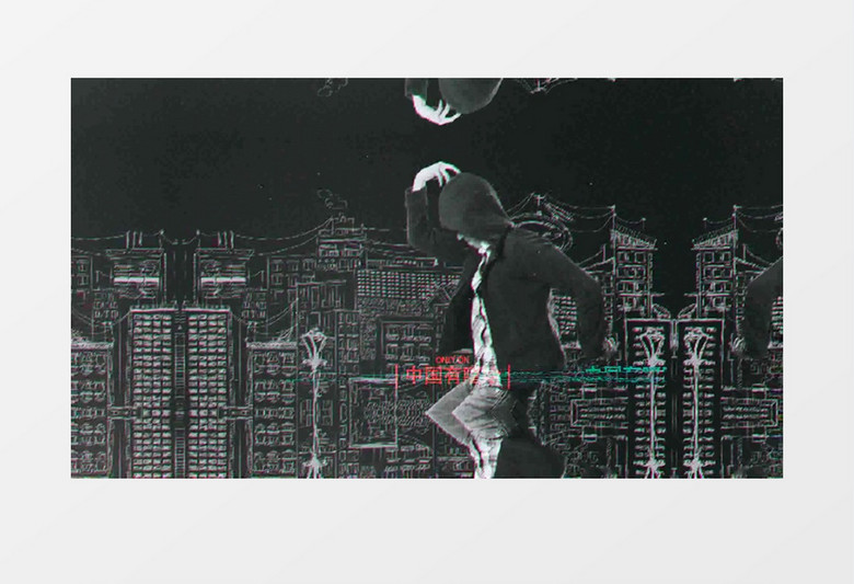 炫酷中国有嘻哈说唱街舞综艺片头AE模板