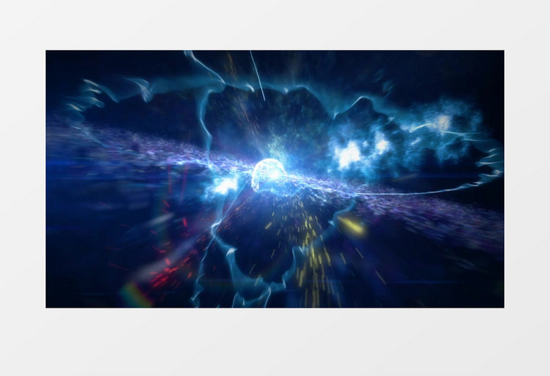 空间粒子爆炸特效影视片头AE模板视频