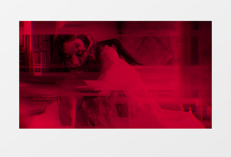 红色飞溅元素惊悚恐怖神秘图文动画AE模板 folder