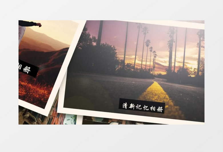干净清新旅游旅行记忆相册AE模板