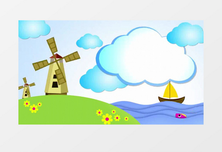 儿童节卡通生活照片视频相册动画AE模板