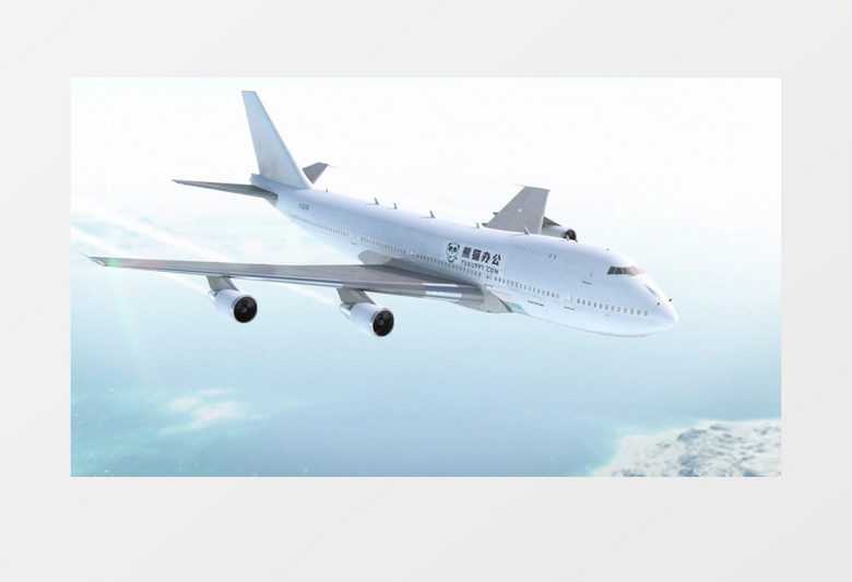 航空公司企业宣传片3D真实飞机AE模板