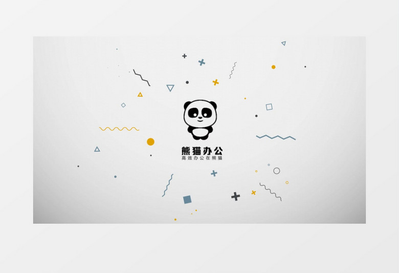 MG动画几何形状标志展示AE模板