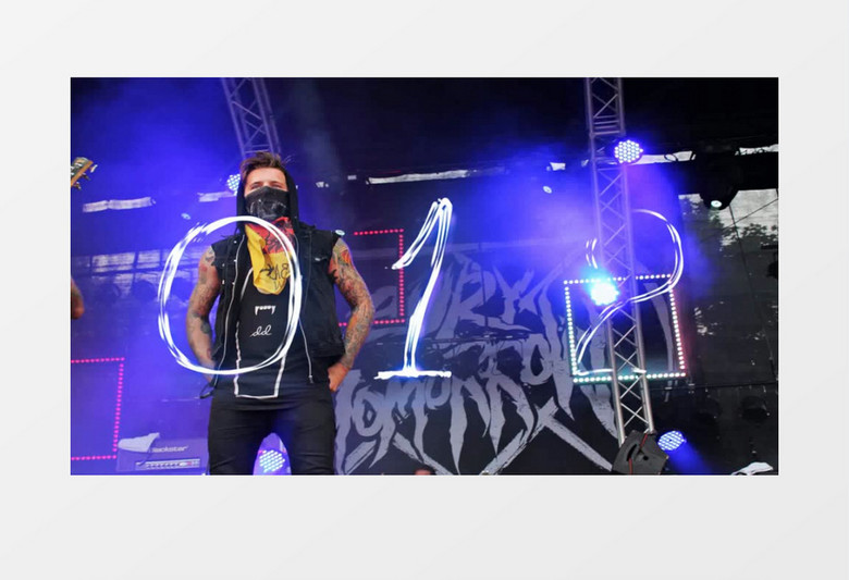 弥红灯图形标题展示