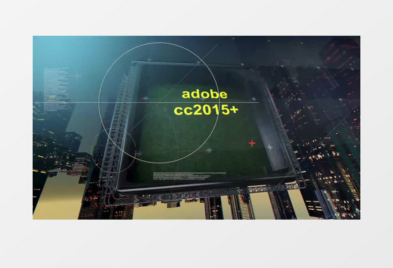 足球世界电视栏目包装AE片头模板 flod