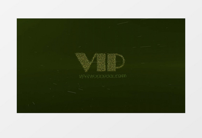 像素粒子汇聚演变成Logo文字AE模板