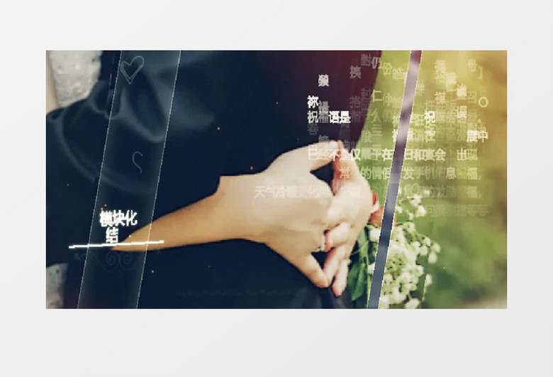 充满优雅气质的婚礼照片相册动画AE模板