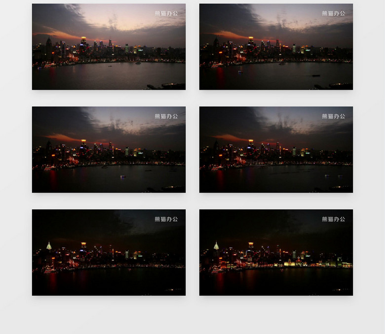 航拍城市夜景延时视频素材AE模板下载-86资源网