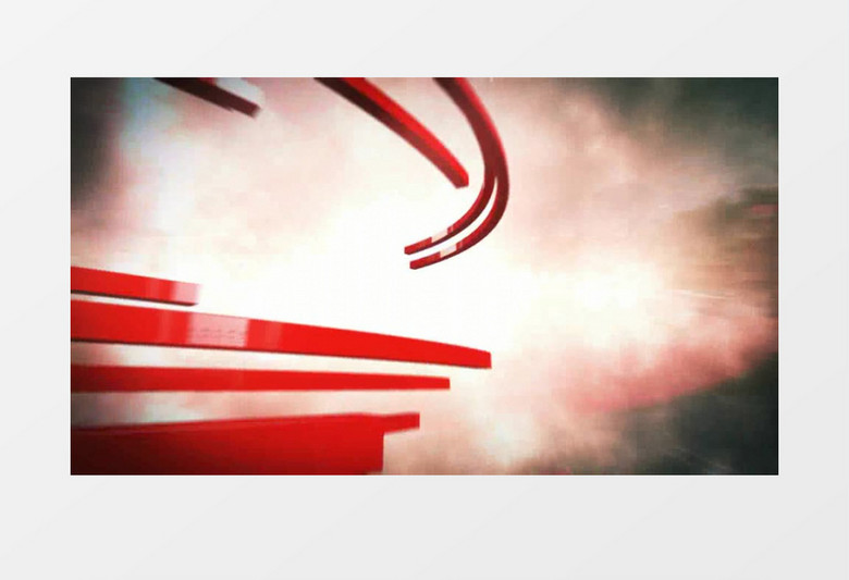 震撼红色体育运动栏目包装AE模板