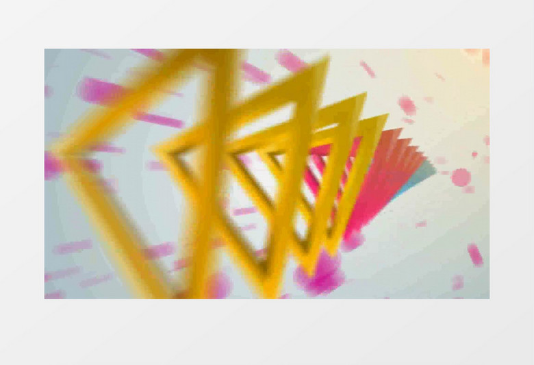 多彩三维变幻运动图形演绎标志AE模板