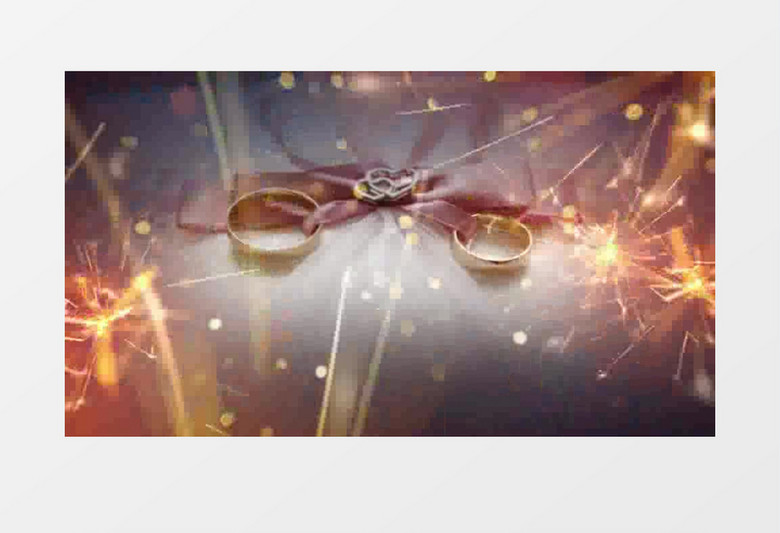 优雅婚礼婚庆火星闪光开场模板