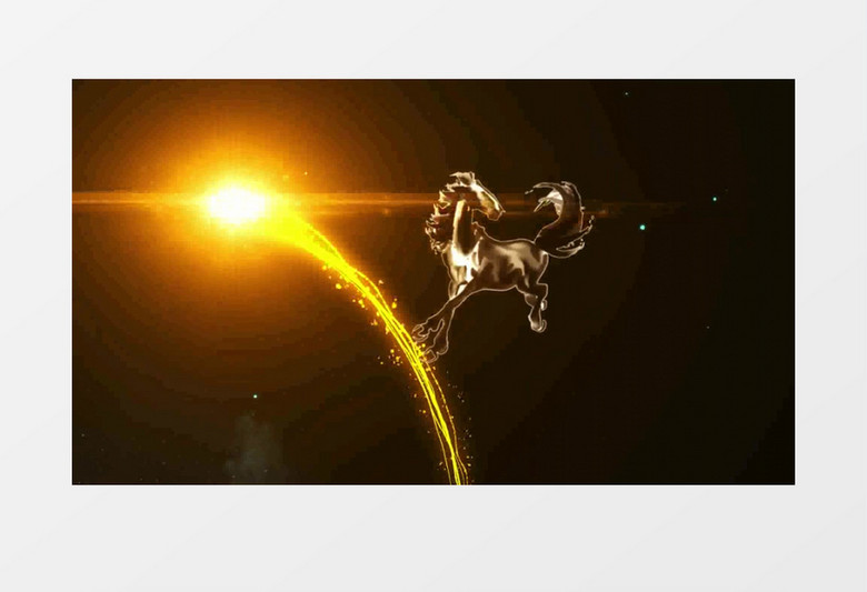 大气光线穿梭中国风十二生肖片头AE模板