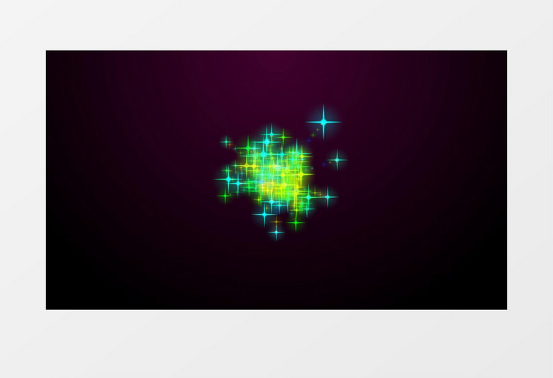 震撼星星彩色粒子LOGO演绎AE模板