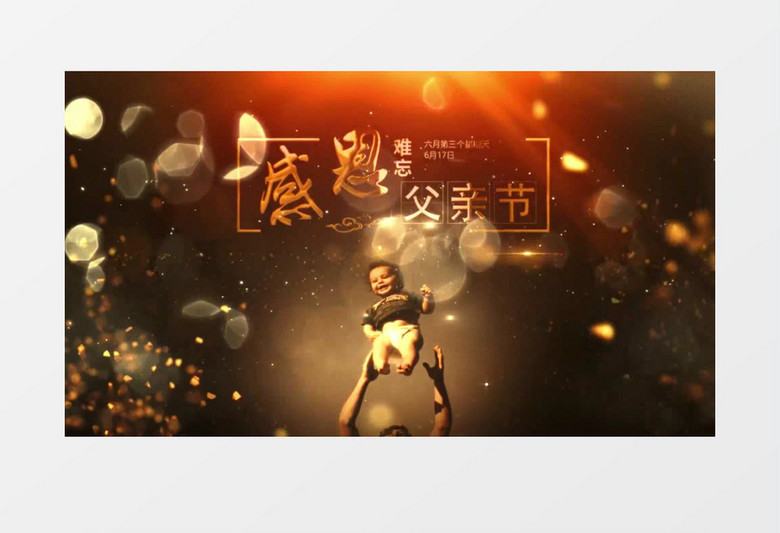 父亲节感恩创意通用ae模板