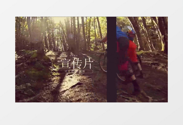 大气震撼体育极限运动图文动画宣传