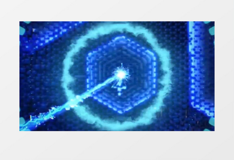 震撼蓝色科技企业开场视频AE片头模板