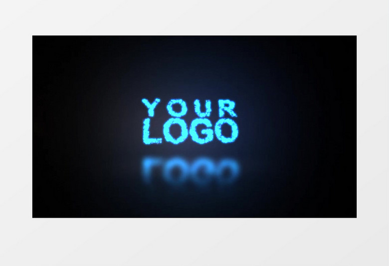 粒子能量爆炸大气LOGO展示模板