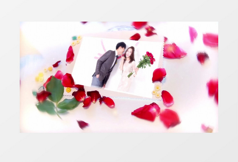 我们相爱吧文字动画金色婚礼片头图片展示