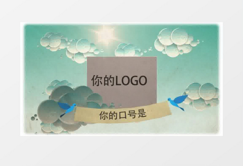 中世纪欧洲复古LOGO展示AE模板