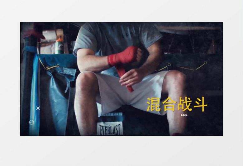 拳击战斗比赛动作体育图文动画片头AE模板 folder
