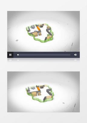 三维工程建筑立体动画LOGO标志片头