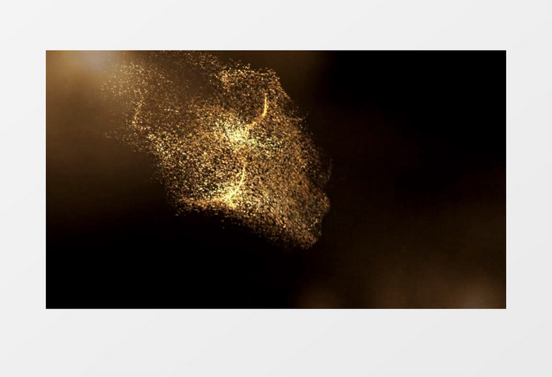 大气炫酷金粒子演绎企业模板