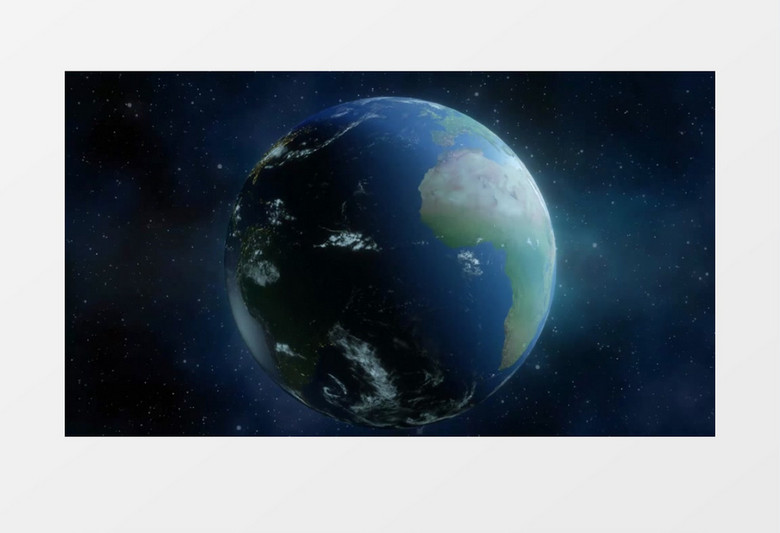 大气开场地球太空粒子光线宣传片AE模板