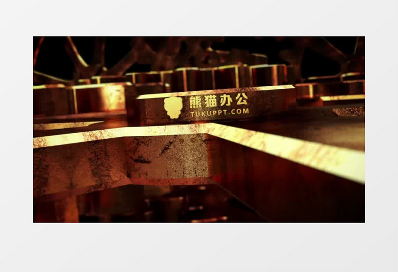 logo质感强烈的三维机械齿轮感标志演绎