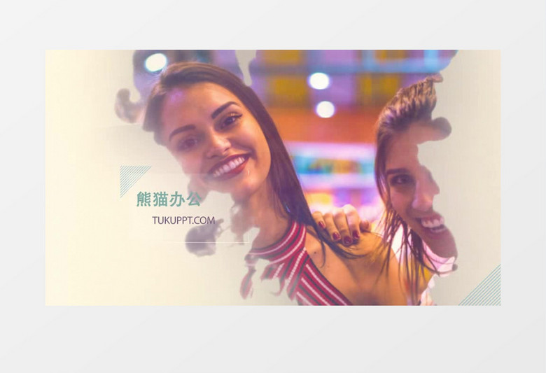 柔美水墨动画遮罩照片相册图文片头AE模板